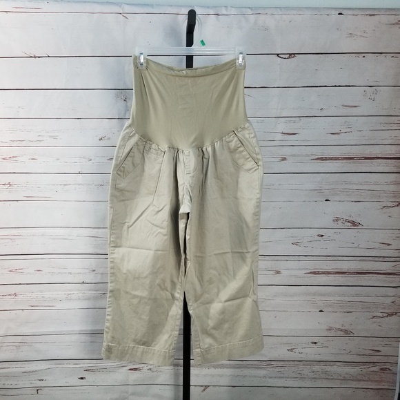 Oh Baby by Motherhood Pants - Oh Baby by Motherhood Maternity Tan Capri Pants XL
